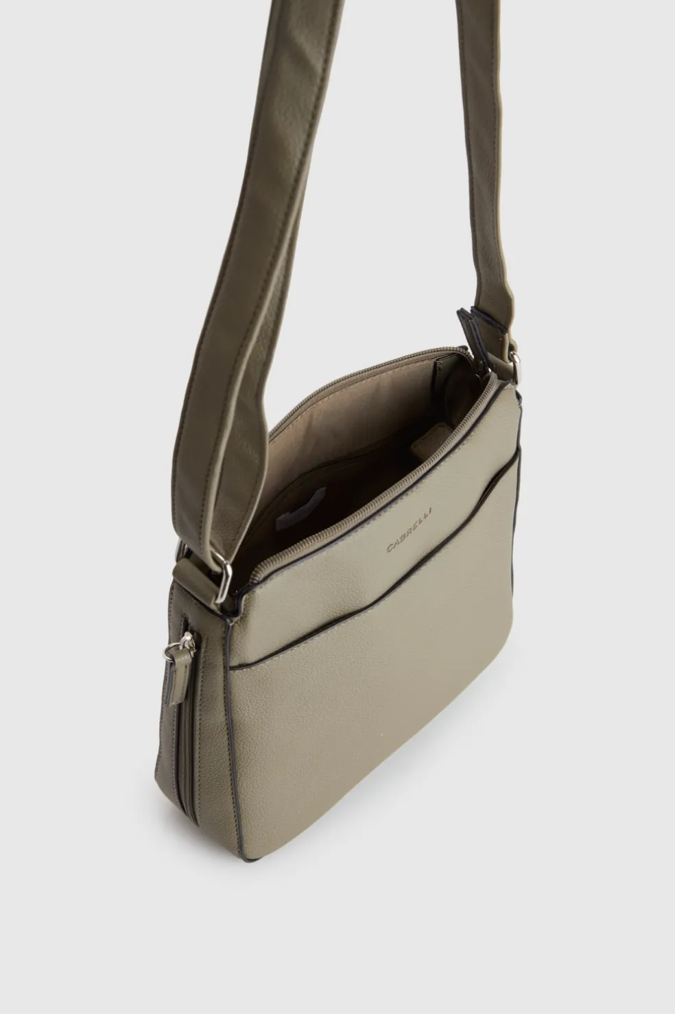 Zip Expandable Crossbody Bag